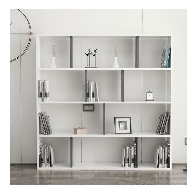 Regál Bilubi (biela + antracit) 