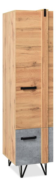 Mobilier living Suspendera SH02 (stejar + negru)