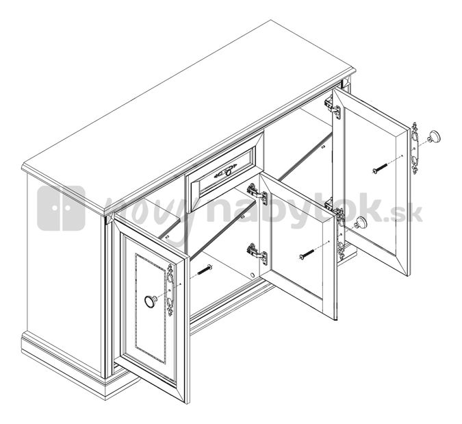Komoda BRW STYLIUS NKOM 3D1S