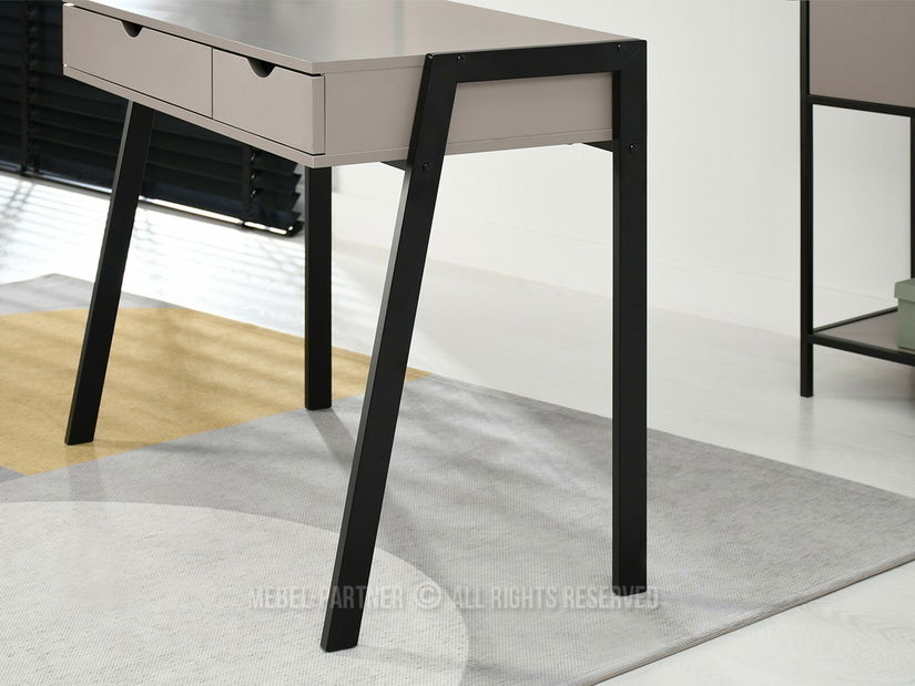 PC stolík Land (béžová + čierna)