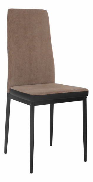 Scaun de sufragerie Enrico (maro deschis + negru) 