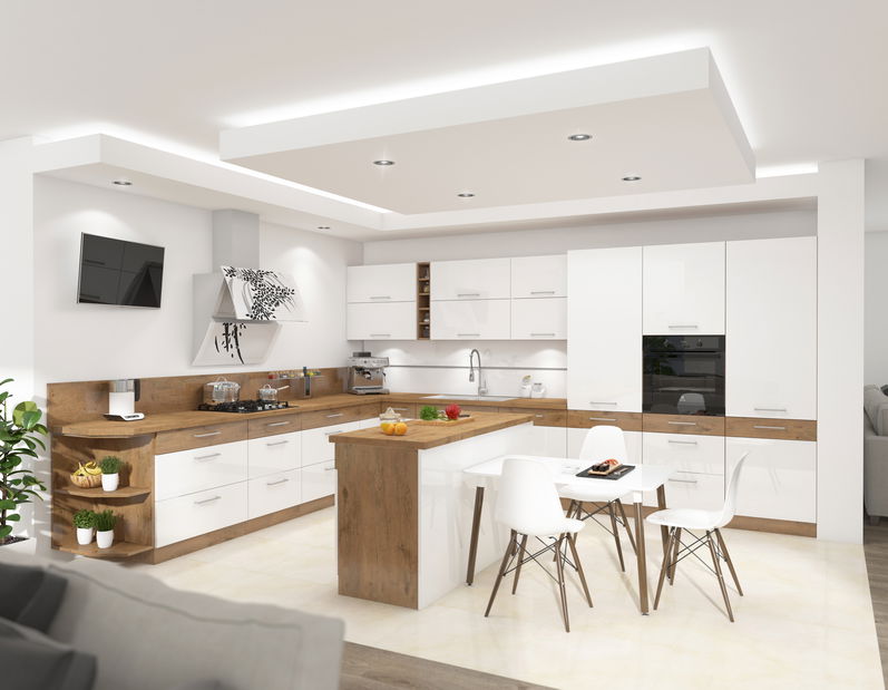 Kuchyňa Virion 260 cm (dub lancelot + biela)