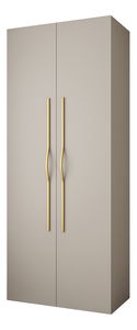 Šatníková skriňa 100 cm Carmela 40-2 (kašmír + zlatá)