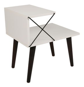 Noćni stolić Crossline (bijela)