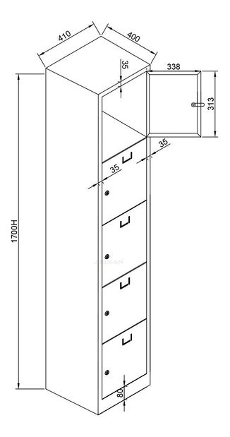Dulap cu încuietoare