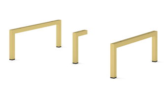 Kovové  nožičky pre konferenčné stolíky Warsaw (zlatá)