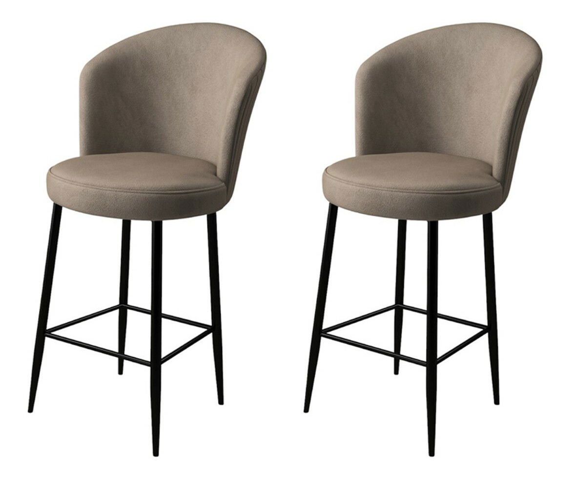 Set 2 ks. barových stoličiek Fornetto (cappuccino + čierna)