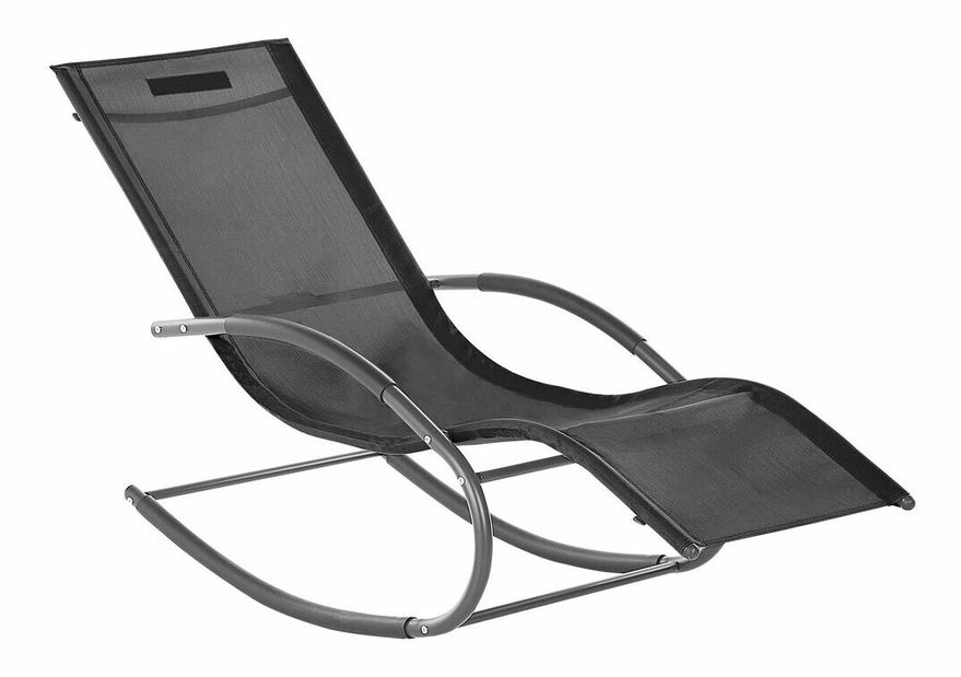 Vrtna ležaljka za ljuljanje Carro (crna)
