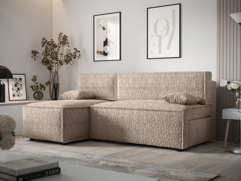 Rohová sedacia súprava Mirage Sed (béžová) (L)