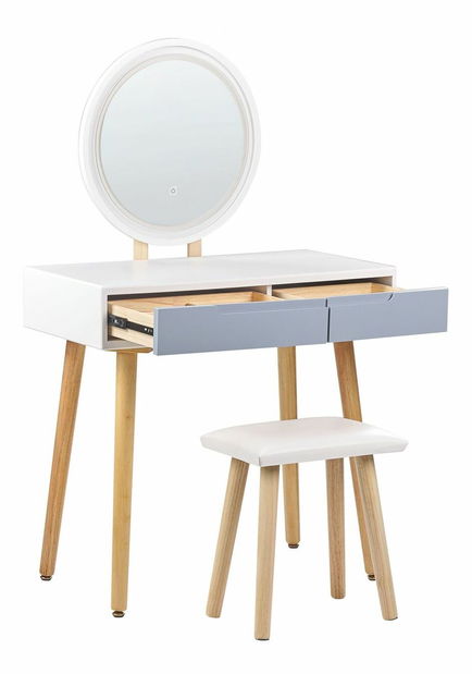 Masă de toaletă Jra (multicolor) (cu iluminat LED)