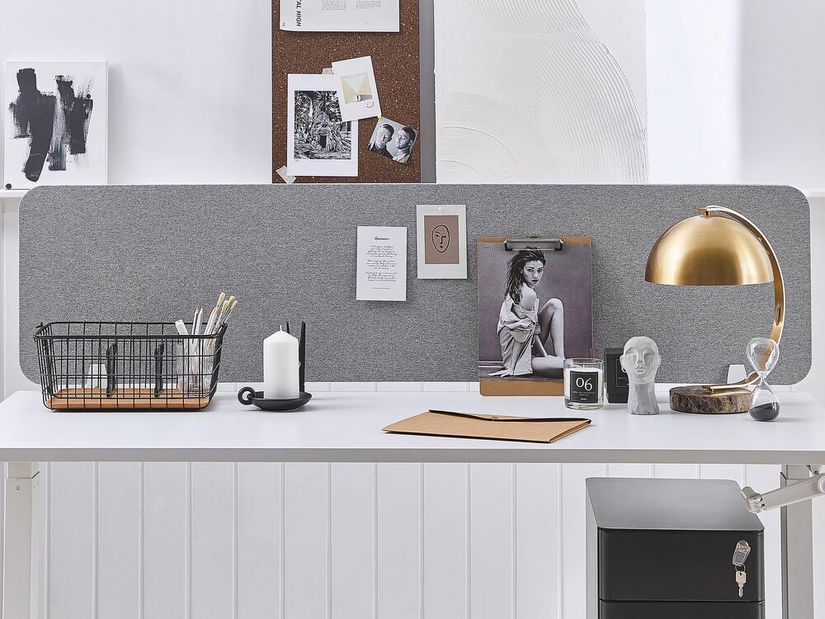 Asztalelválasztó 180x40 cm Whitley (világosszürke)