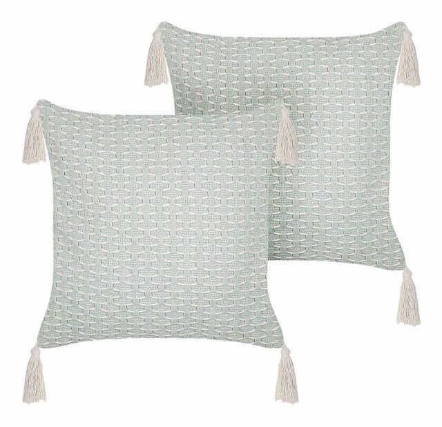 Set 2 ukrasna jastuka 42 x 42 cm Hakko (zelena)