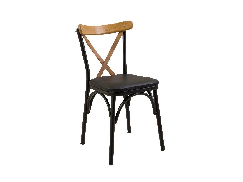 Set mobilier sufragerie Duvasa 21 (negru) (pentru 4 persoane)