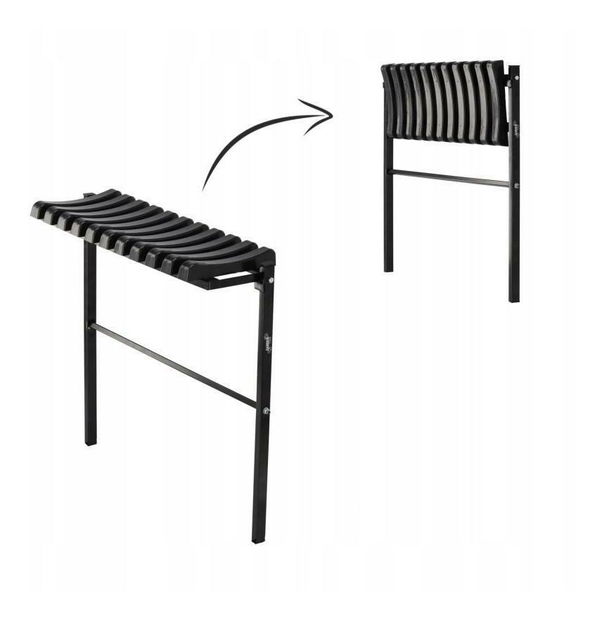 Bancă de grădină Shade 70 (negru)