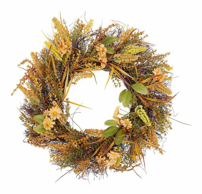 Veniec na dvere ø 50 cm Aje (oranžová)