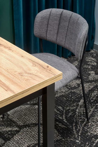 Blagovaonski stol Calaba (crna + hrast wotan)