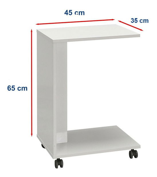 Kéziasztal Etarinda (fehér)