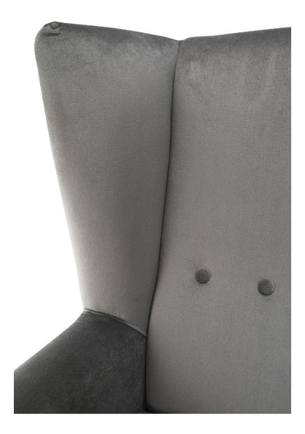 Fotel Rodeza Kronos 15 (Világosszürke + Fekete) 