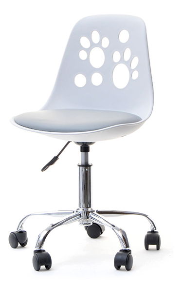 Detská stolička Footy (šedá + chrómová)