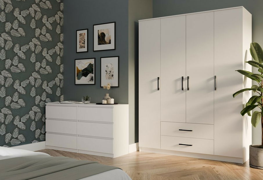 Šatníková skriňa Rigidez 3 (biela)