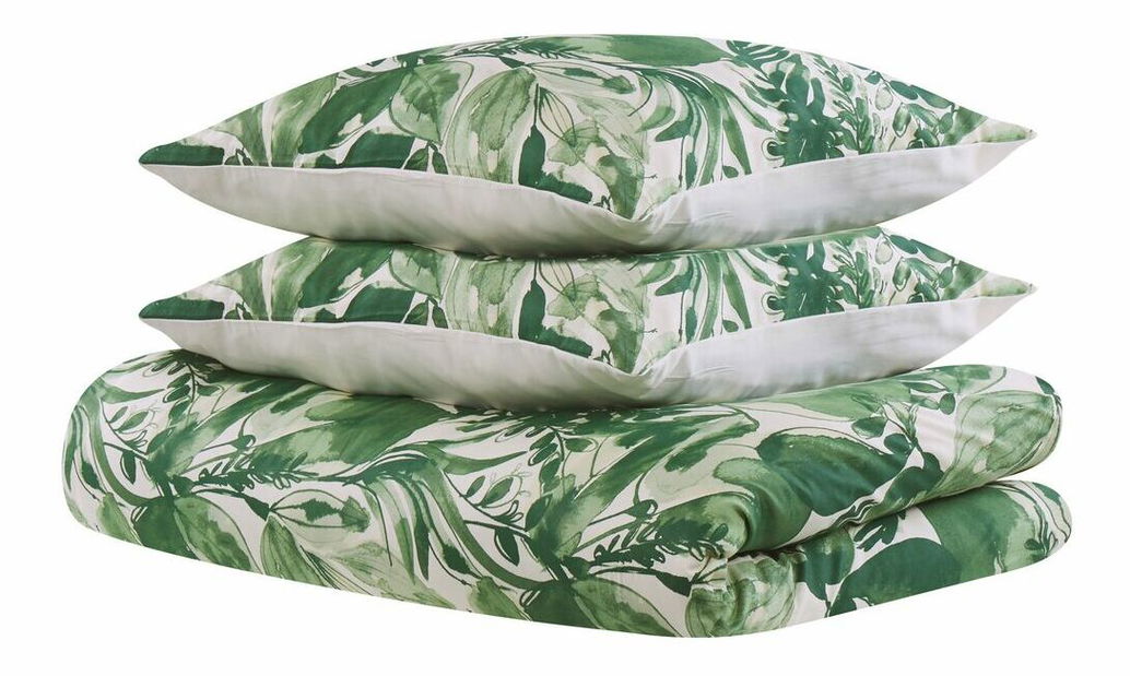 Posteľná bielizeň 155 x 220 cm Galaxy (zelená) (komplet s obliečkami na vankúš)