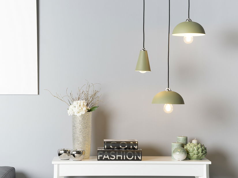 Lampă cu pandantiv Eseka (verde închis)