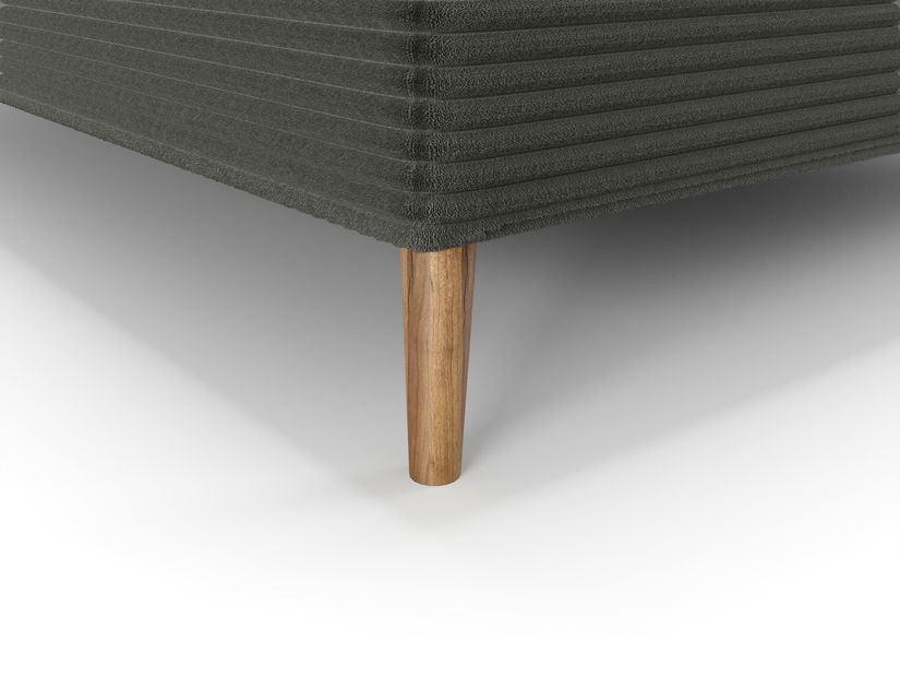 Manželská posteľ 160 cm Napoli Bonell (tmavozelená) (s roštom, s úl. priestorom)