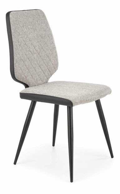 Jedálenská stolička Kolm (čierna + sivá)