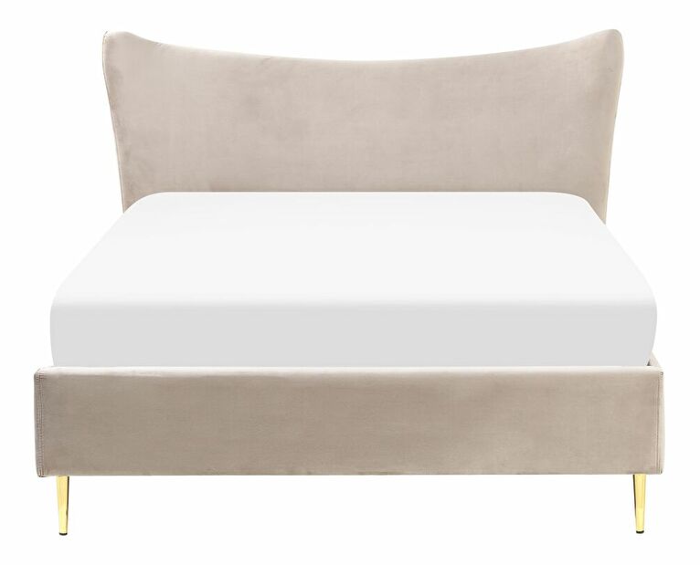 Manželská posteľ 140 cm Chaza (sivobéžová)