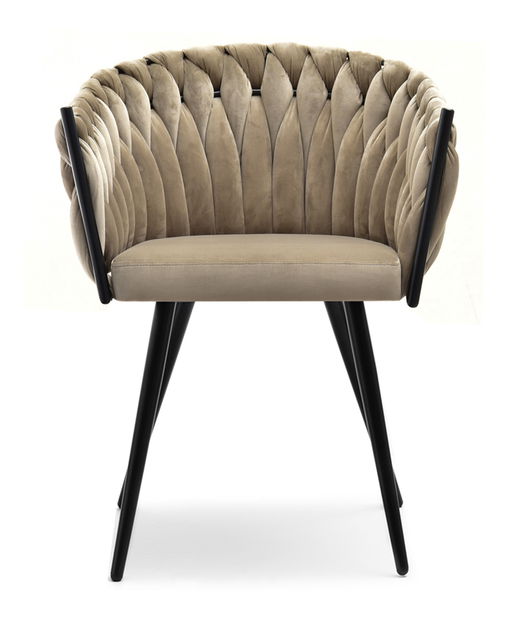 Jedálenská stolička Radio (béžová + čierna)