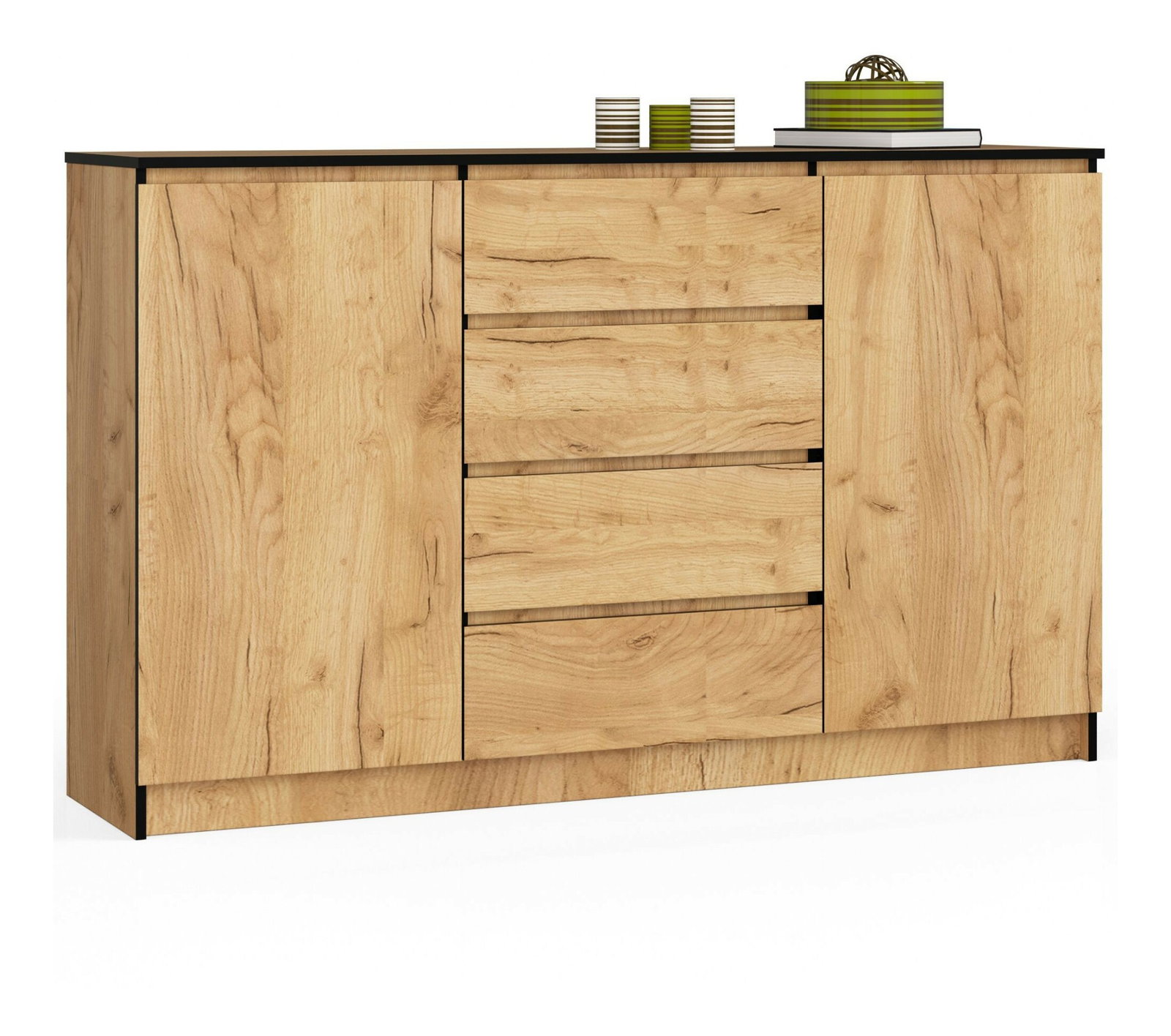 Komoda Kurtinaitis 2D 4SZ (dub craft)