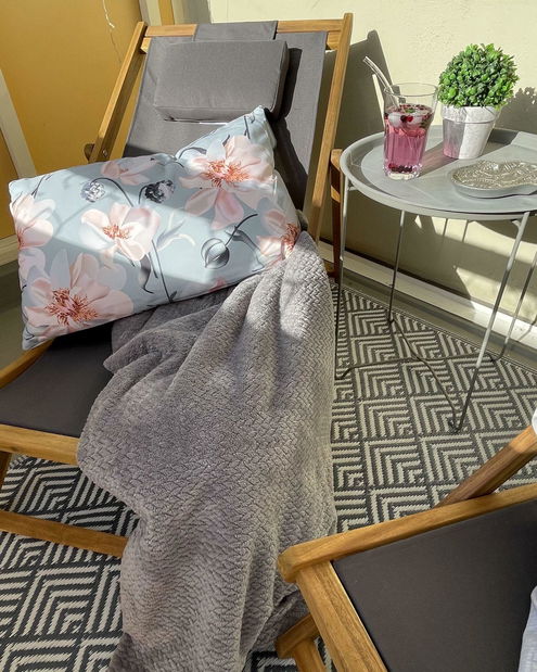 Kerti nyugágy készlet tartalék huzattal (2 db.) Alexandrinos (szürke)