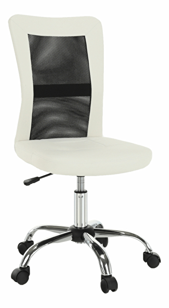 Kancelárska stolička Indi (čierna + biela)
