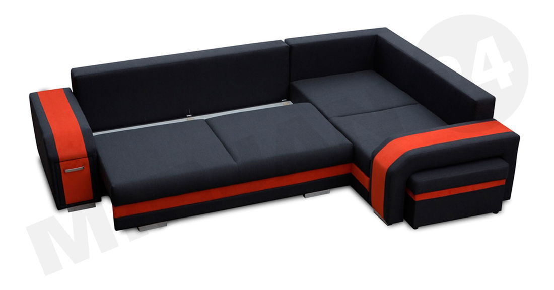 Rohová sedacia súprava Sally (tmavosivá + stredne sivá)