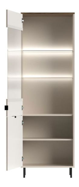 Vitrína Explicaba 2 (kašmír + dub castello) 