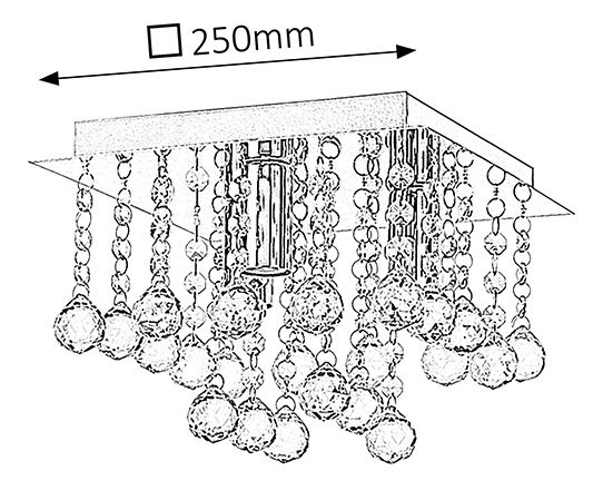 Mennyezeti lámpa Corinna 2617 (króm)