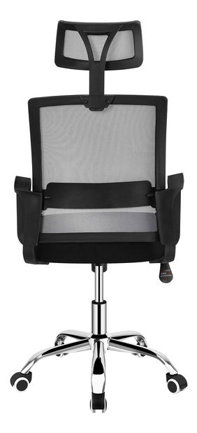Irodai fotel Dekan (világosszürke + fekete + króm) 