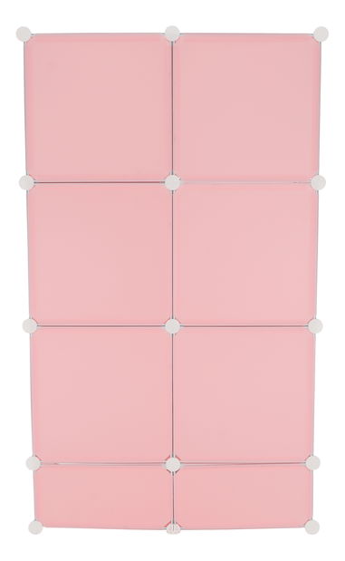 Modulárna skriňa Finnstar (ružová + detský vzor) *výpredaj