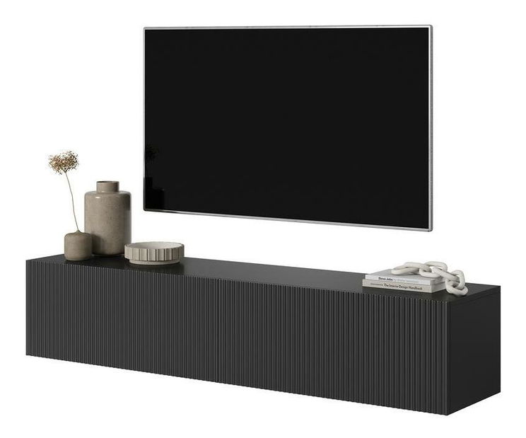 TV skrinka/stolík Vertigo 140 (čierna)