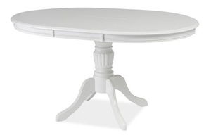 Blagovaonski stol na razvlačenje 106-141 cm Oliner (bijela) (za 4 do 6 osoba)