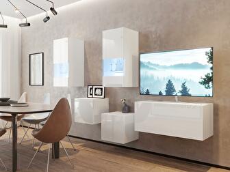 Mobilier living Berny 67 (alb + Alb lucios)