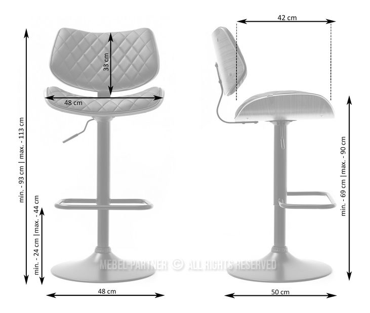 Scaun bar CH53 (bej)