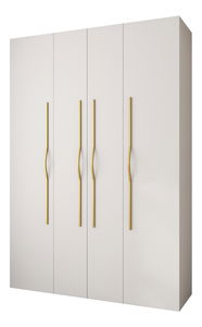 Dulap de haine 170 cm Carmela 40-2 (alb + Auriu)