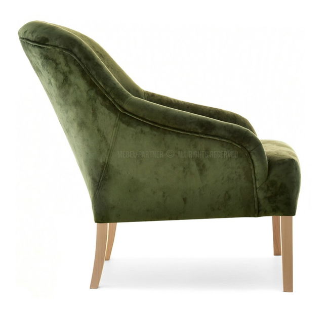 Relax fotel Roseile (zöld + tölgy)