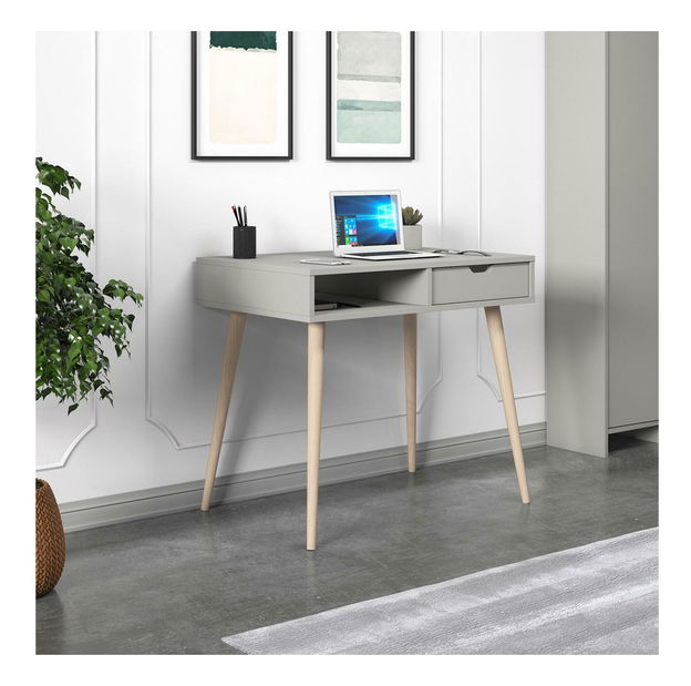 Pc stolík Asir Ofera (sivá)