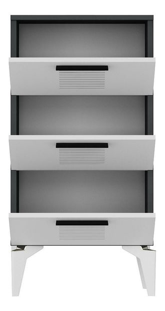 Skrinka Vipapo 6 (antracit + biela) 