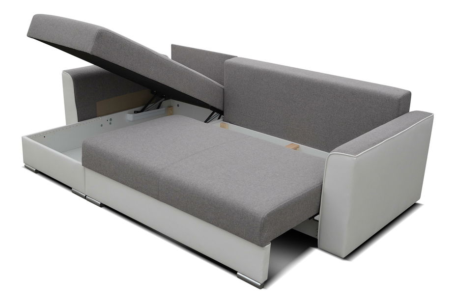 Kutna garnitura Sindar (bijela + siva) (L) 