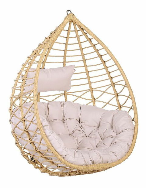 Viseća fotelja sa stalkom ASISA (poliratan) (bež)