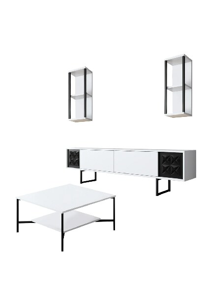 Mobilier living Buon (Alb + Negru)