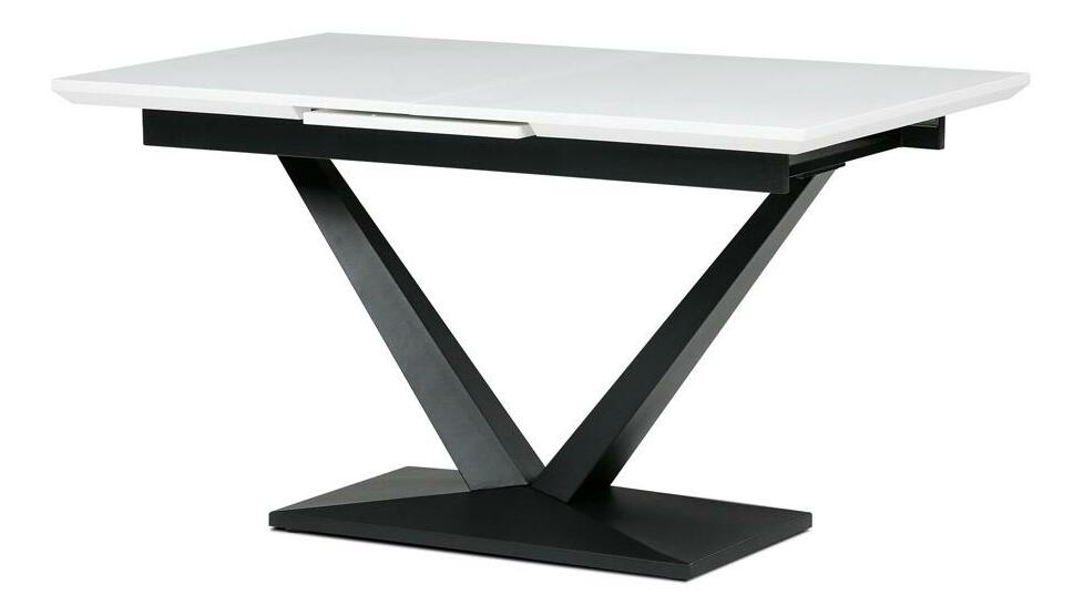 Masă sufragerie extensibilă Hundio (alb) (pentru 4-8 persoane)